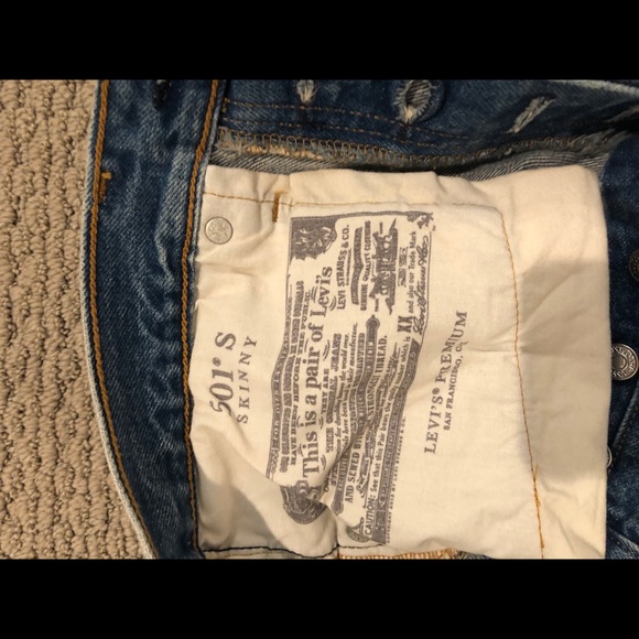 Levi’s 501 Skinny Jeans - Picture 4 of 5